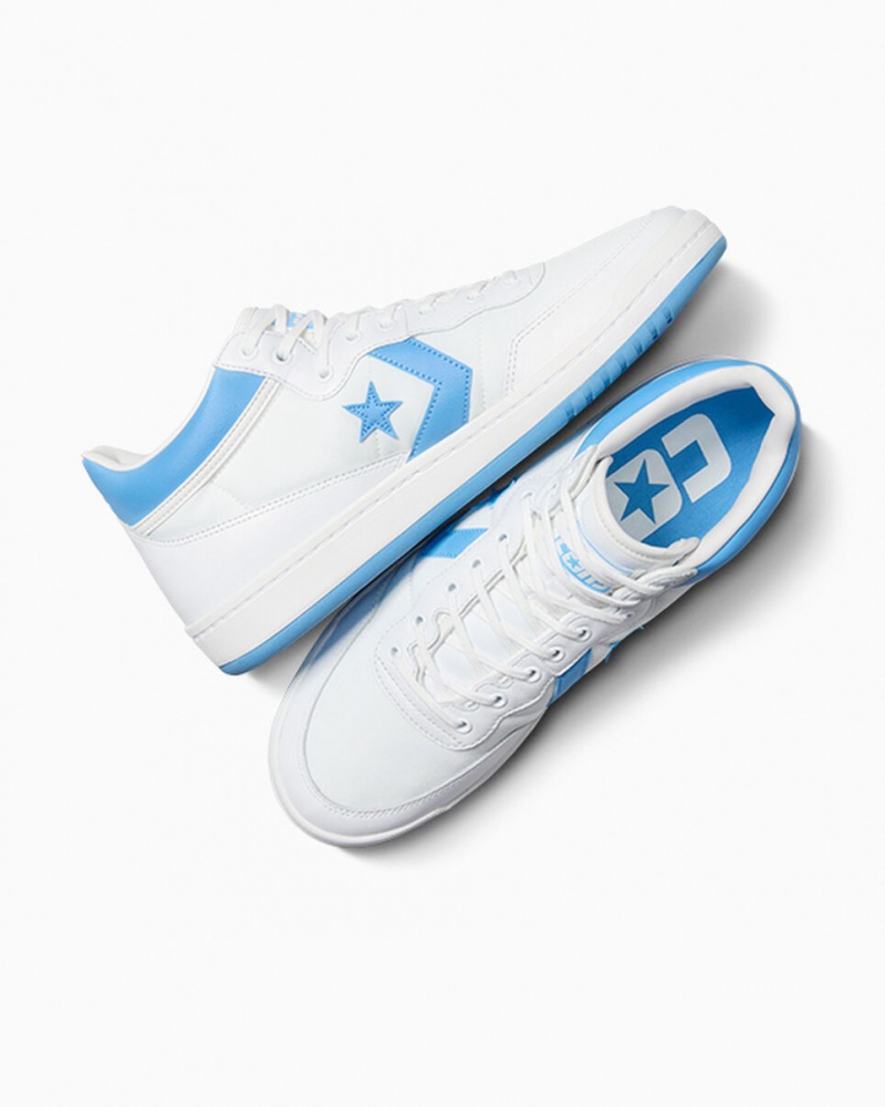 Converse CONS Fastbreak Pro Læder Hvide Blå Hvide | 54206FZMJ