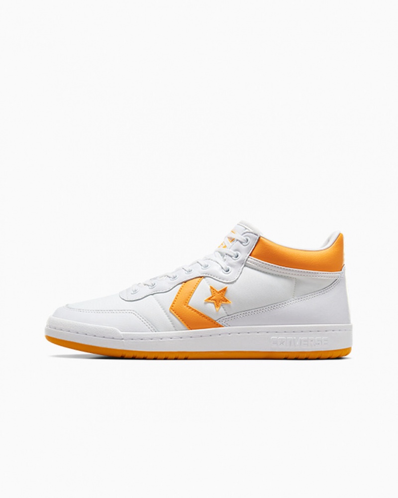 Converse CONS Fastbreak Pro Læder Hvide Lysegul Hvide | 52916RKFN