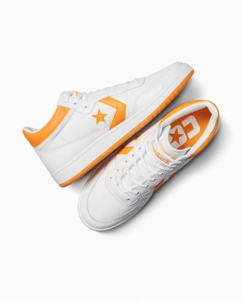 Converse CONS Fastbreak Pro Læder Hvide Lysegul Hvide | 52916RKFN