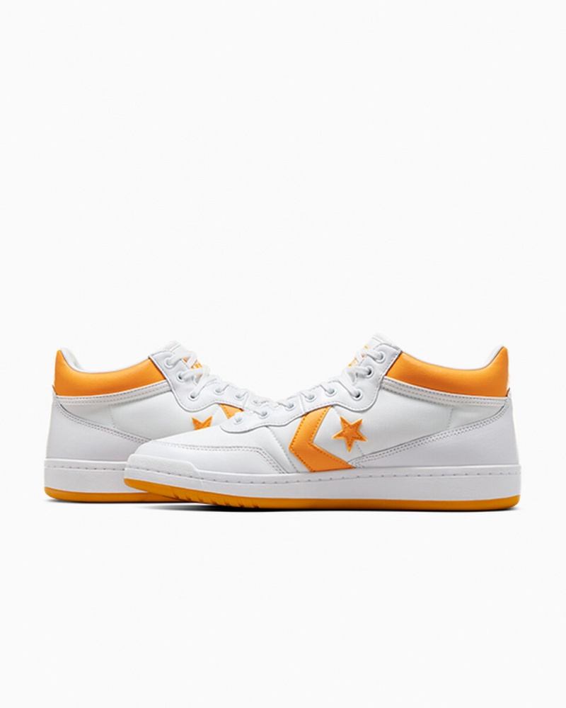 Converse CONS Fastbreak Pro Læder Hvide Lysegul Hvide | 52916RKFN