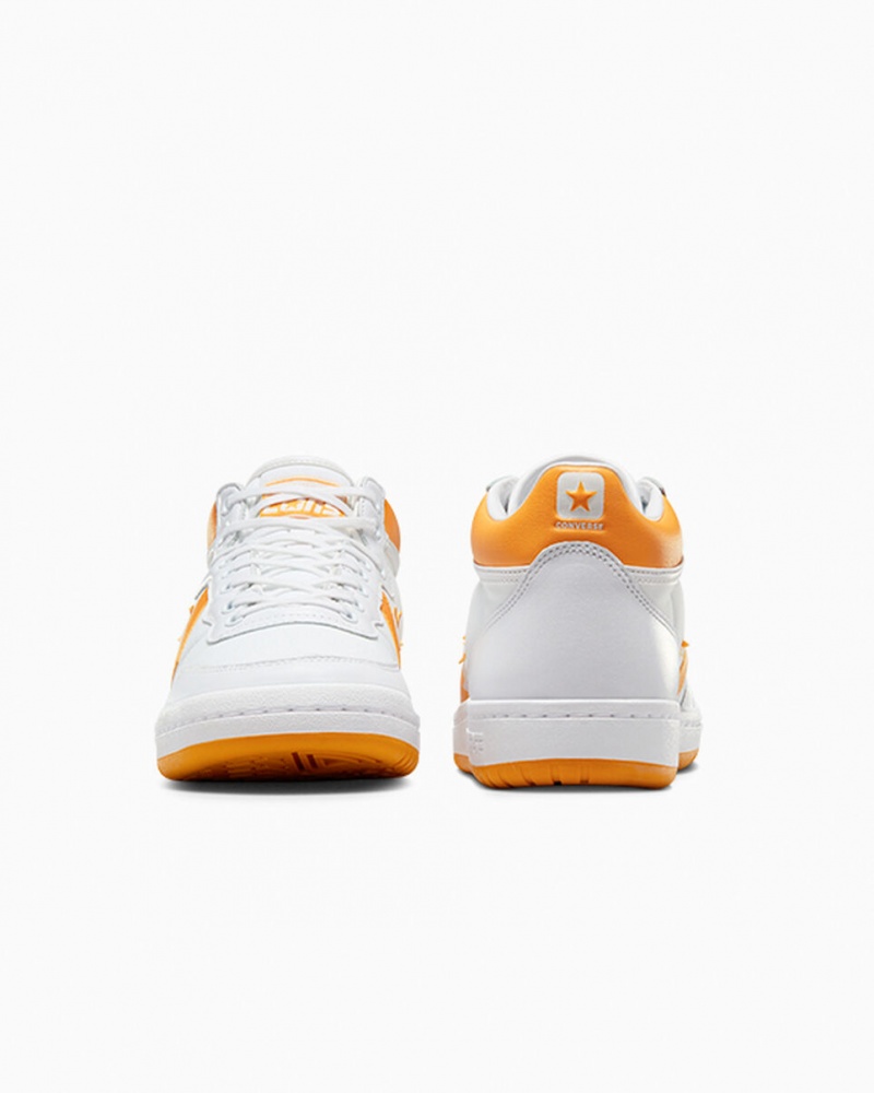 Converse CONS Fastbreak Pro Læder Hvide Lysegul Hvide | 52916RKFN