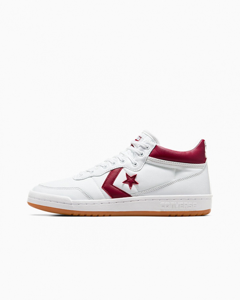 Converse CONS Fastbreak Pro Læder Hvide Rød Hvide | 50732URKT