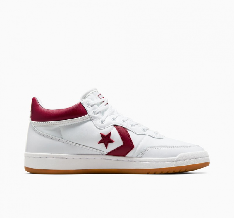 Converse CONS Fastbreak Pro Læder Hvide Rød Hvide | 50732URKT