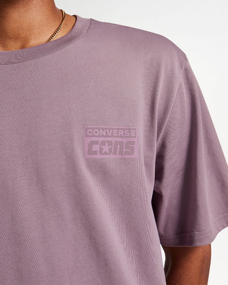 Converse CONS Grafisk T-Shirt Grå | 06431VHTS