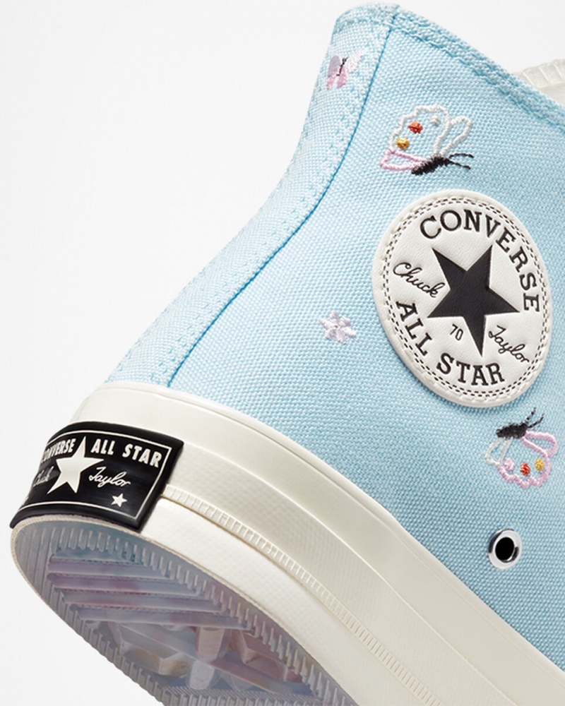 Converse Chuck 70 Butterfly Wings Blå Sort | 10476LMKH