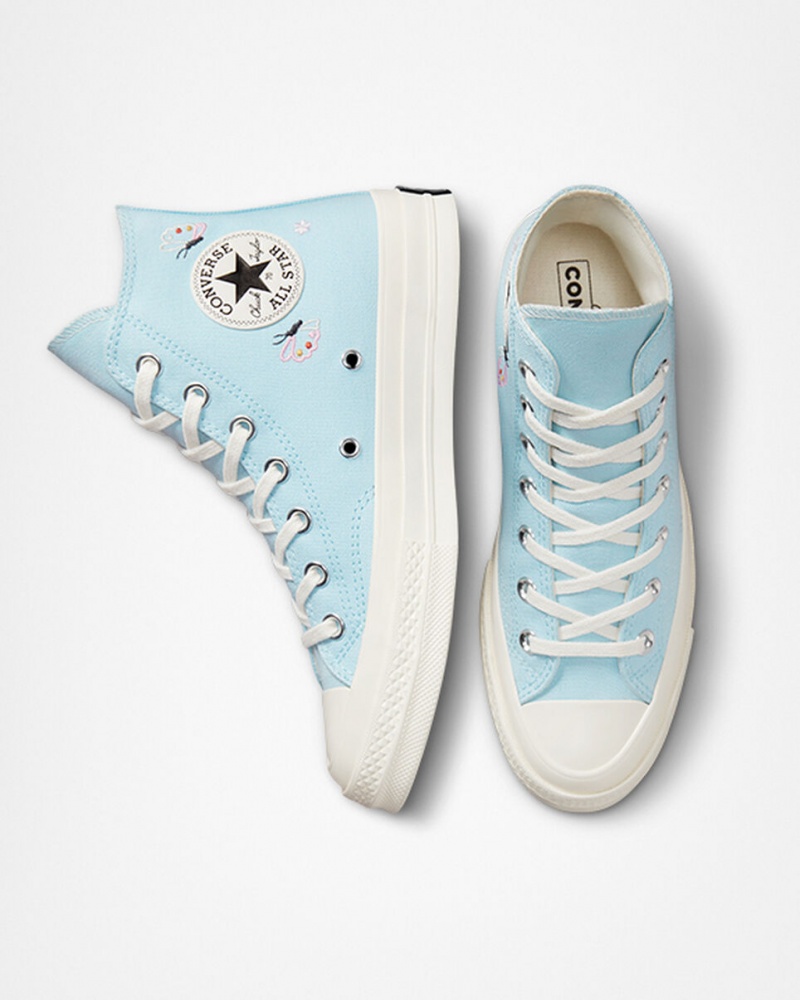 Converse Chuck 70 Butterfly Wings Blå Sort | 10476LMKH