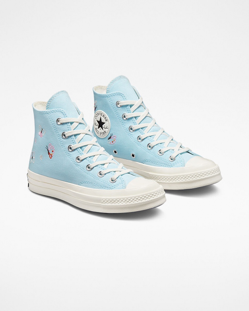 Converse Chuck 70 Butterfly Wings Blå Sort | 10476LMKH