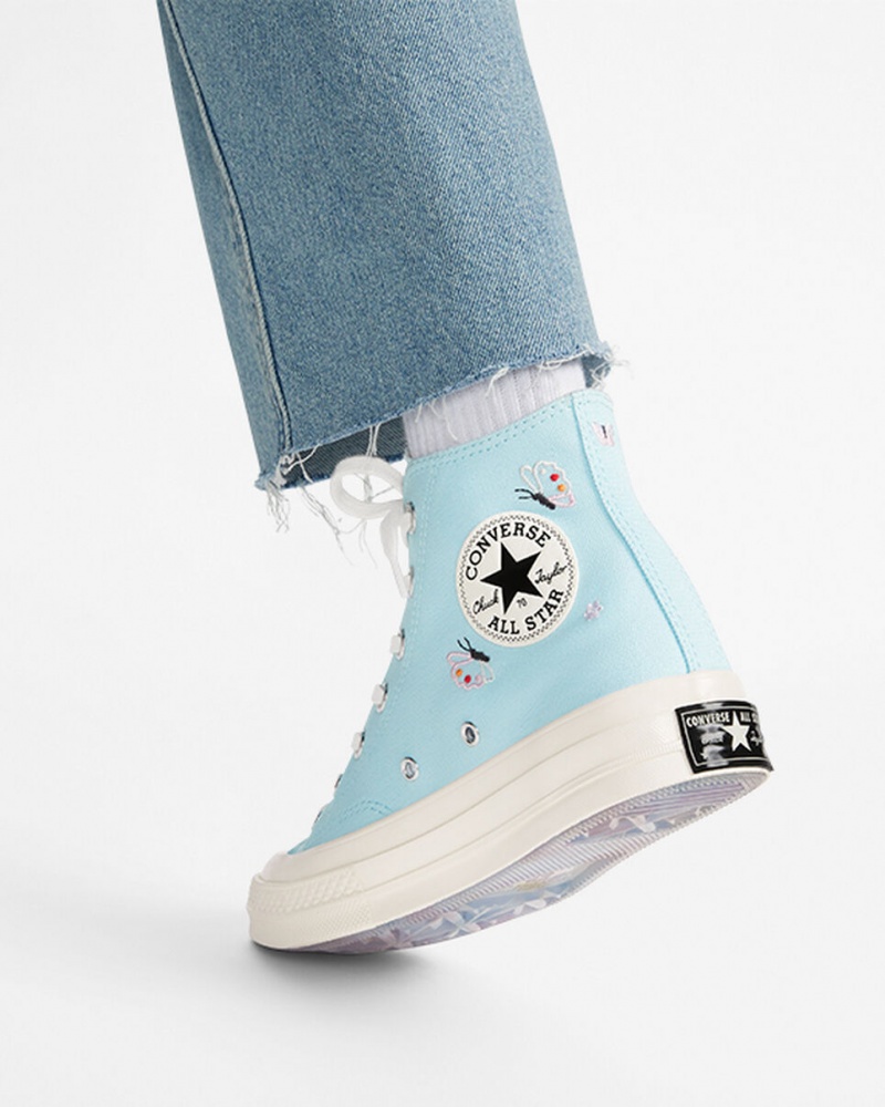 Converse Chuck 70 Butterfly Wings Blå Sort | 10476LMKH