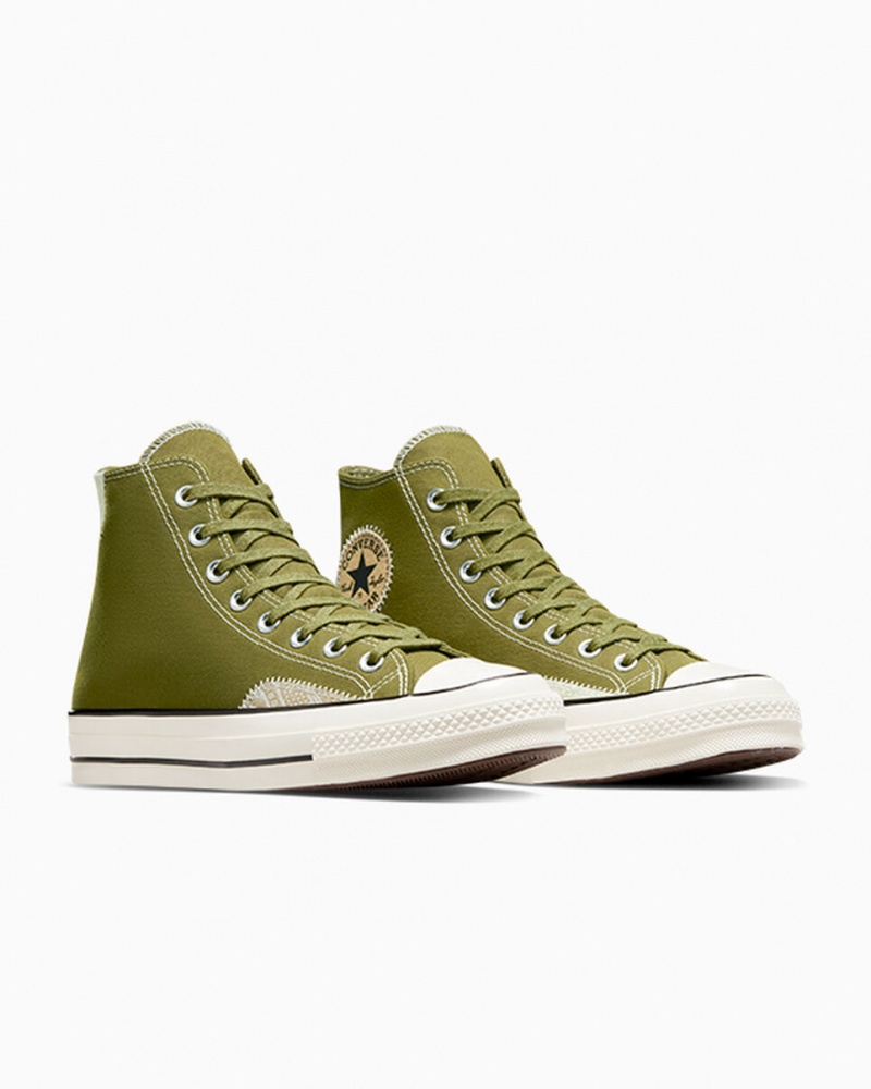 Converse Chuck 70 Crafted Ollie Patch Grøn Grøn | 92864APUB