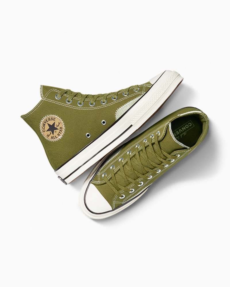 Converse Chuck 70 Crafted Ollie Patch Grøn Grøn | 92864APUB