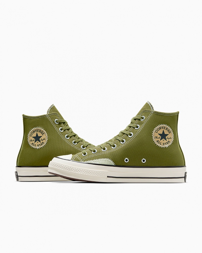 Converse Chuck 70 Crafted Ollie Patch Grøn Grøn | 92864APUB