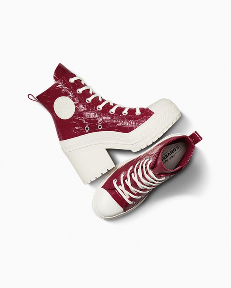 Converse Chuck 70 De Luxe Heel Embossed Cabernet / Cabernet / Egret | 36208QSKH