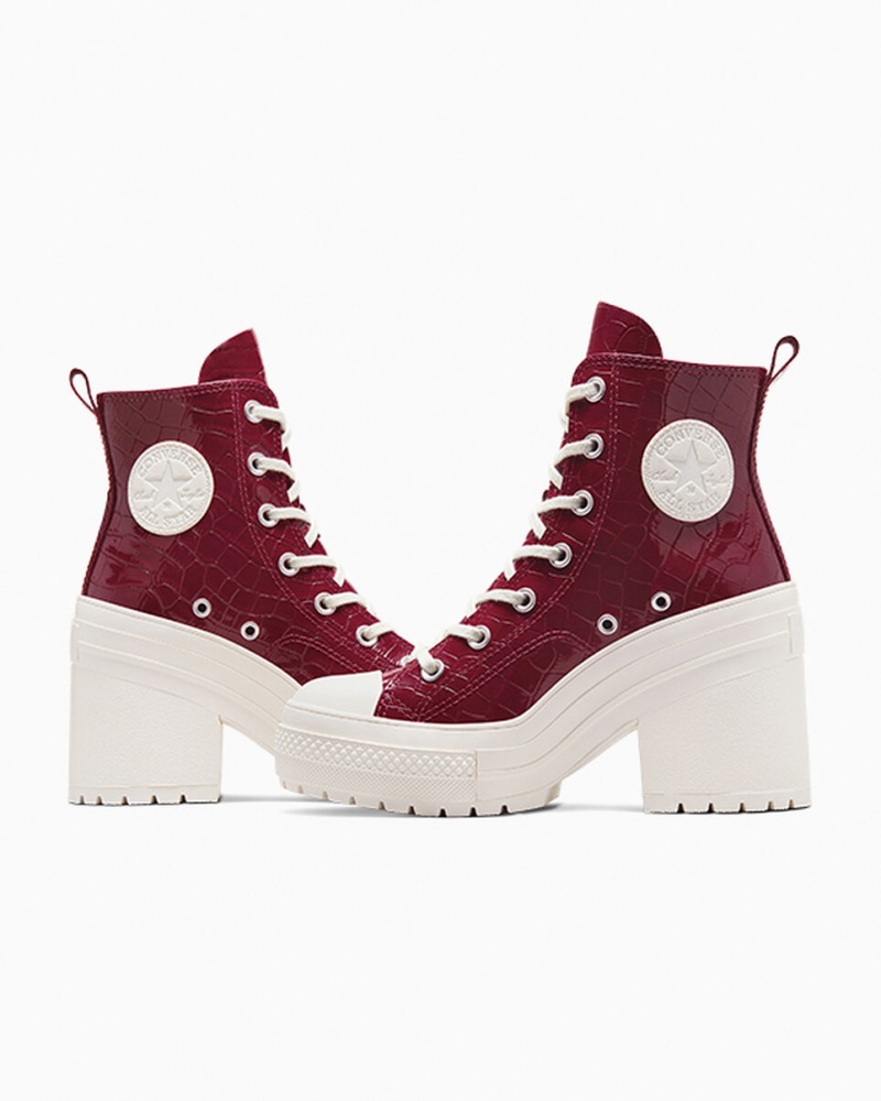 Converse Chuck 70 De Luxe Heel Embossed Cabernet / Cabernet / Egret | 36208QSKH