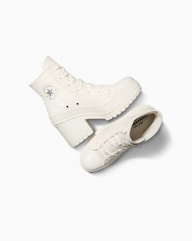 Converse Chuck 70 De Luxe Heel Læder Sølv | 56931YRKU