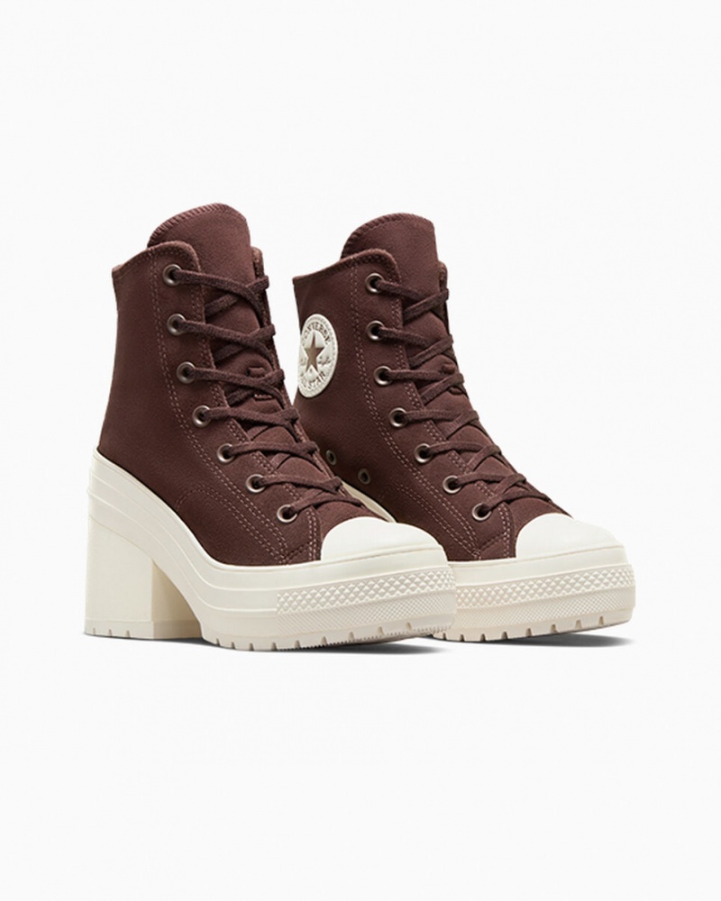 Converse Chuck 70 De Luxe Heel Ruskind Brune | 57091OBDK