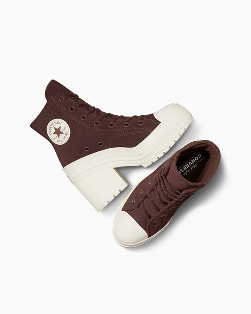 Converse Chuck 70 De Luxe Heel Ruskind Brune | 57091OBDK