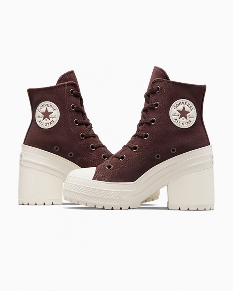 Converse Chuck 70 De Luxe Heel Ruskind Brune | 57091OBDK