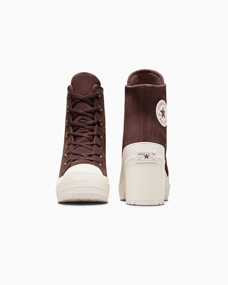 Converse Chuck 70 De Luxe Heel Ruskind Brune | 57091OBDK