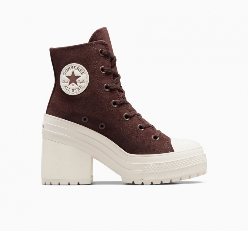 Converse Chuck 70 De Luxe Heel Ruskind Brune | 57091OBDK