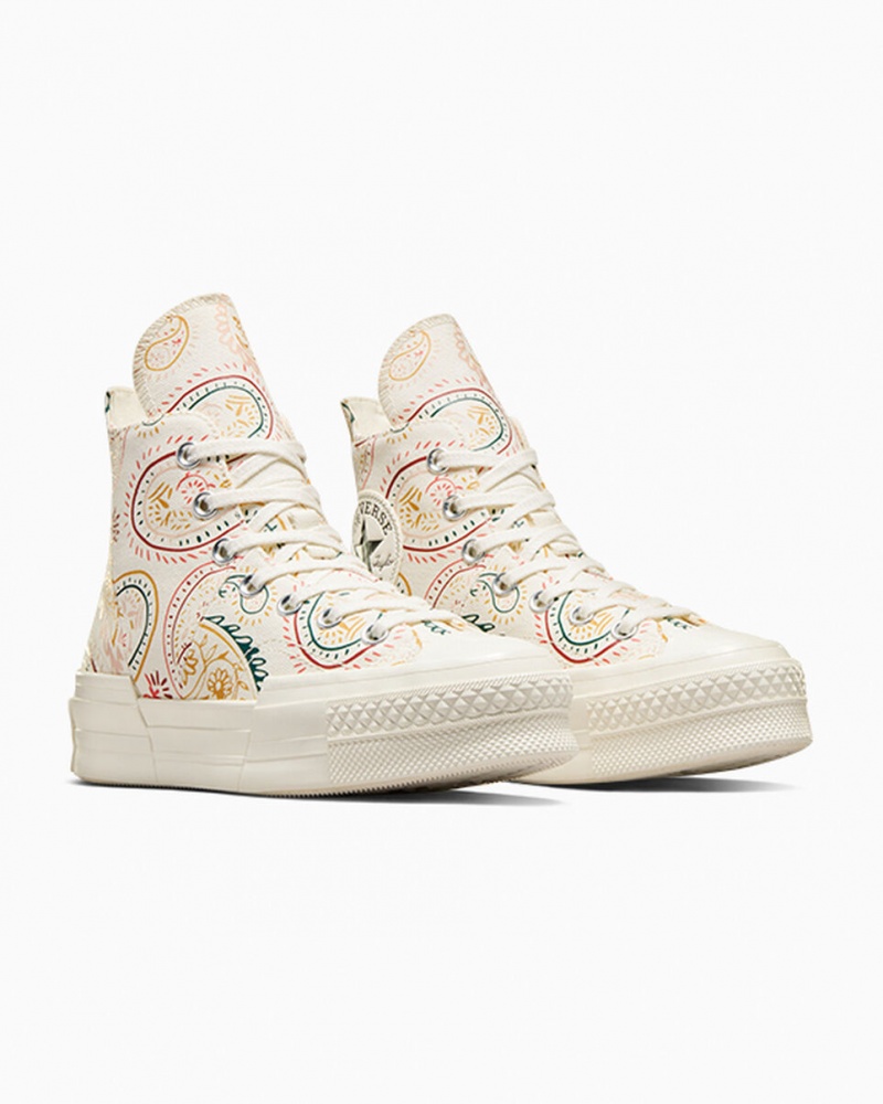 Converse Chuck 70 Plus Crafted Evolution Sort Lyserød | 74625VODX