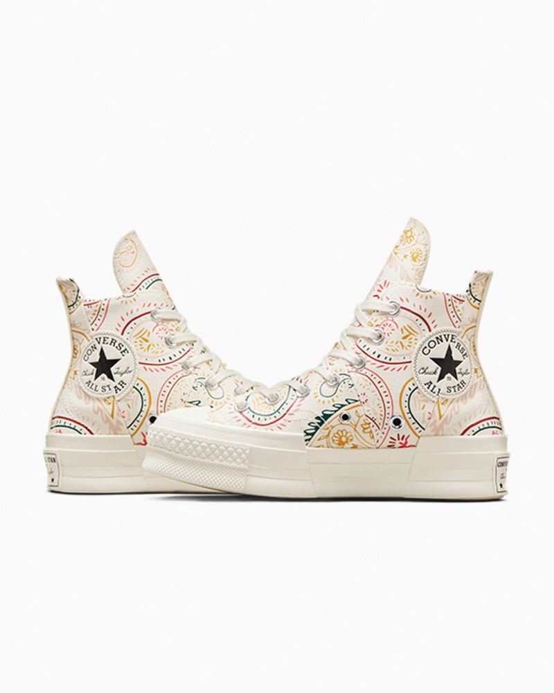 Converse Chuck 70 Plus Crafted Evolution Sort Lyserød | 74625VODX