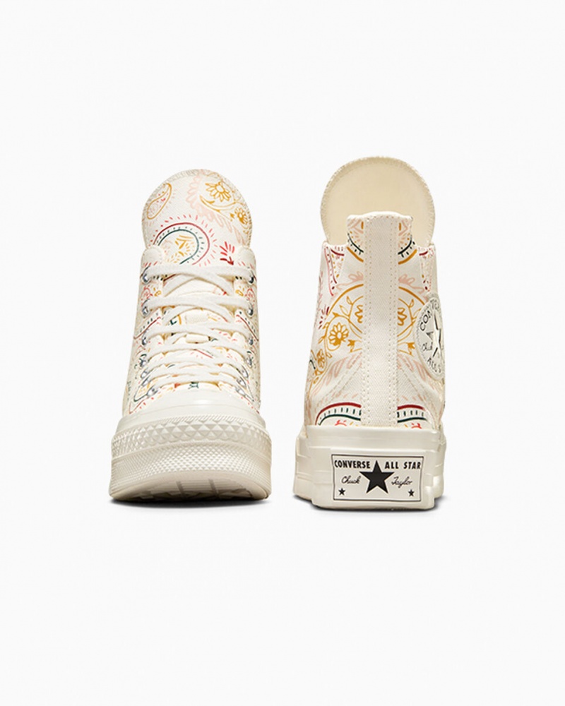 Converse Chuck 70 Plus Crafted Evolution Sort Lyserød | 74625VODX