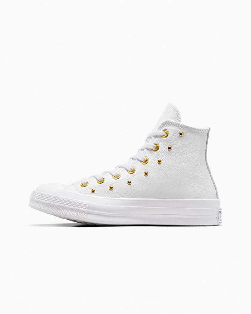 Converse Chuck 70 Star Studded Hvide Hvide Guld | 40531QTOF