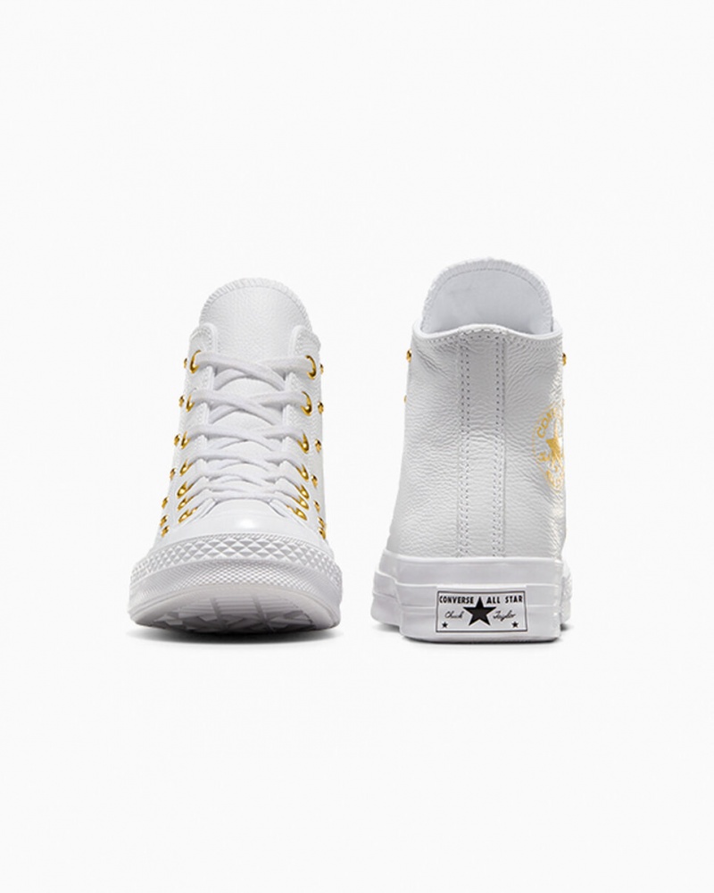 Converse Chuck 70 Star Studded Hvide Hvide Guld | 73410CHLE