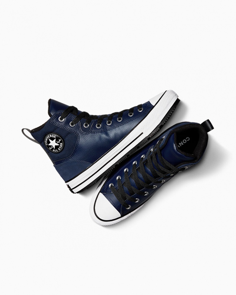 Converse Chuck Taylor All Star Berkshire Boot Obsidian Sort Hvide | 85960NEAB