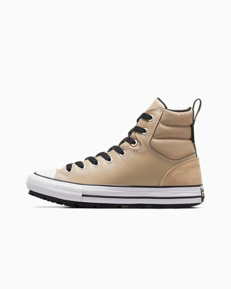 Converse Chuck Taylor All Star Berkshire Boot Khaki Sort Hvide | 67540ULSO