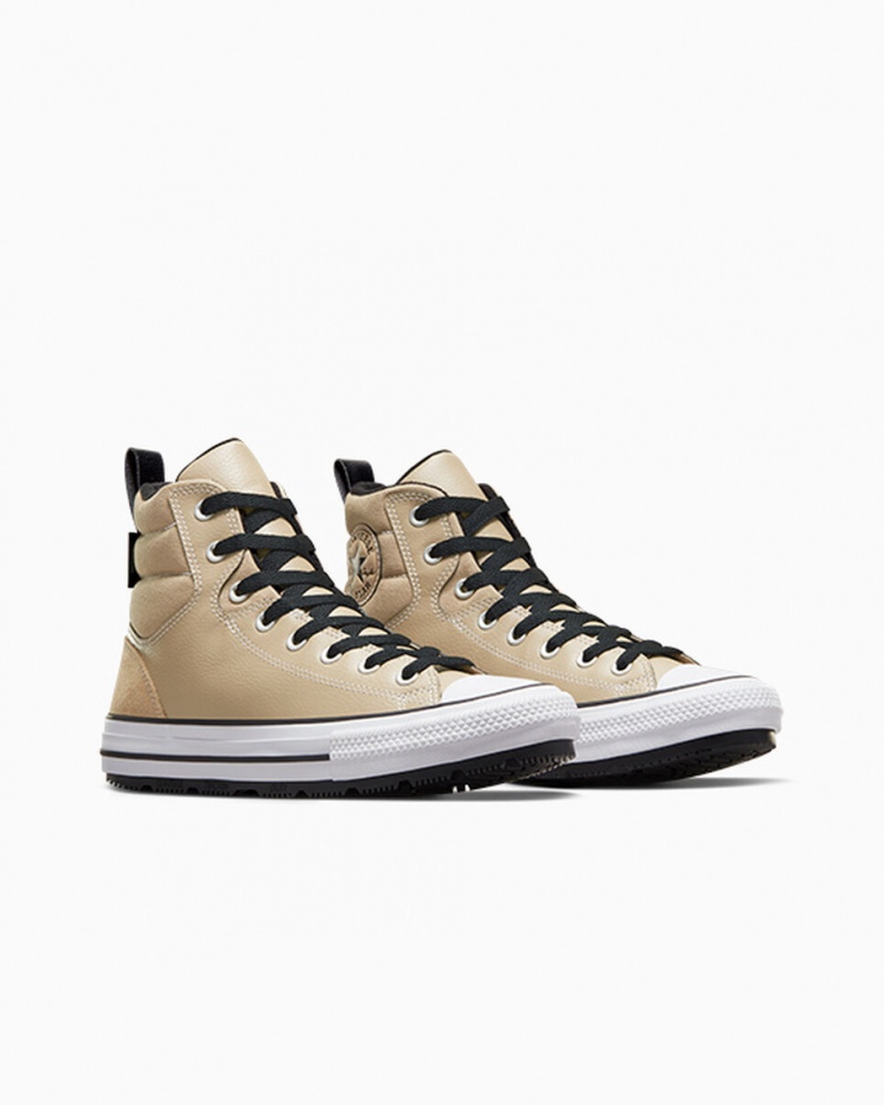 Converse Chuck Taylor All Star Berkshire Boot Khaki Sort Hvide | 67540ULSO