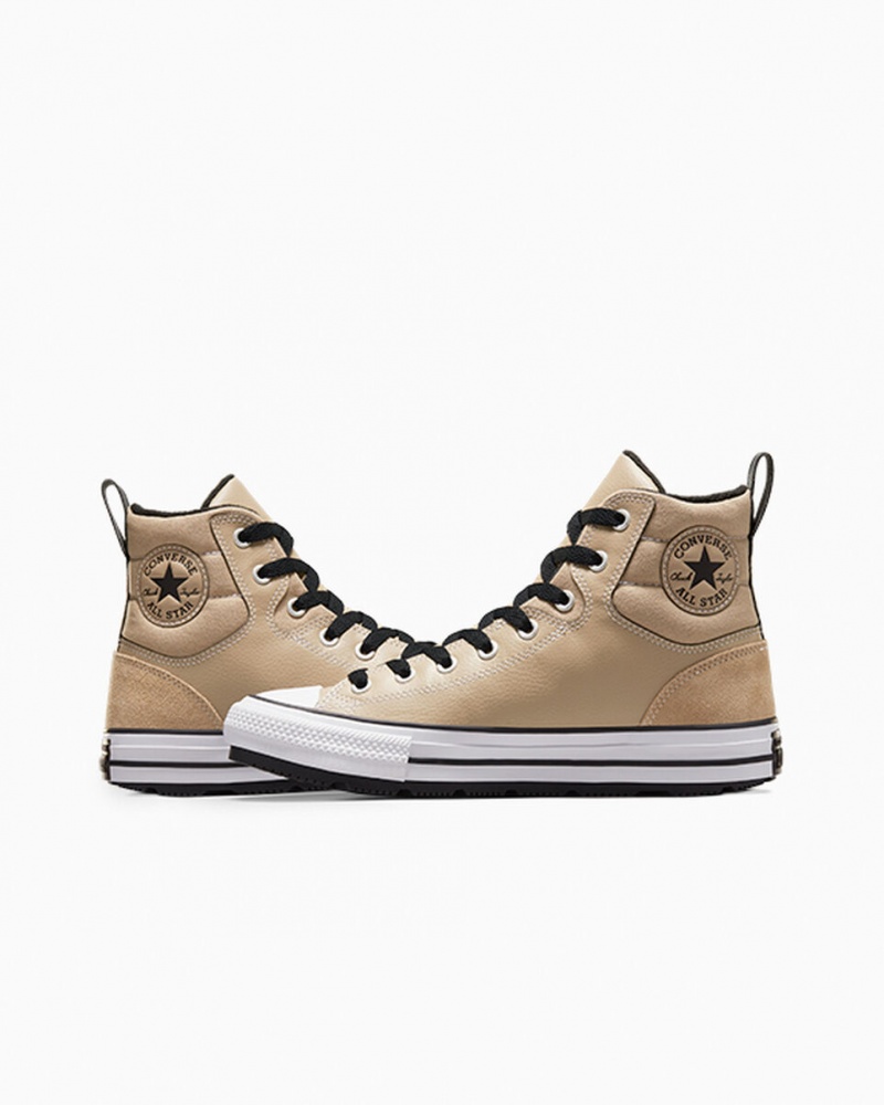 Converse Chuck Taylor All Star Berkshire Boot Khaki Sort Hvide | 67540ULSO