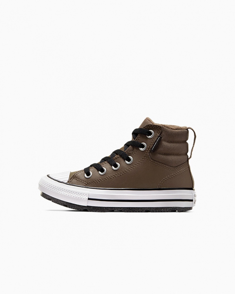 Converse Chuck Taylor All Star Berkshire Boot Læder Sort Hvide | 20741YKTS