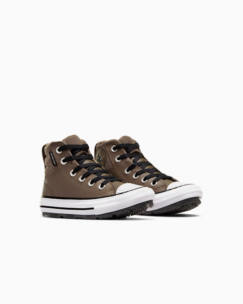 Converse Chuck Taylor All Star Berkshire Boot Læder Sort Hvide | 20741YKTS