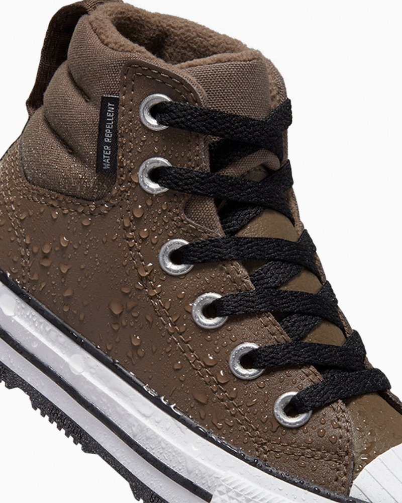 Converse Chuck Taylor All Star Berkshire Boot Læder Sort Hvide | 20741YKTS