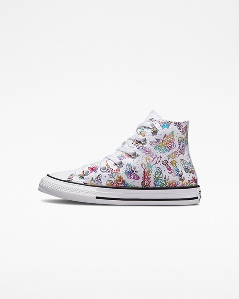 Converse Chuck Taylor All Star Butterfly Shine Hvide Lyserød Lilla Blå | 45132YHSI