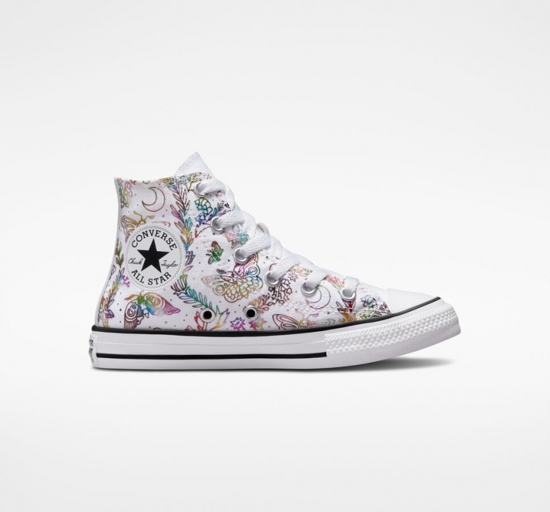 Converse Chuck Taylor All Star Butterfly Shine Hvide Lyserød Lilla Blå | 45132YHSI