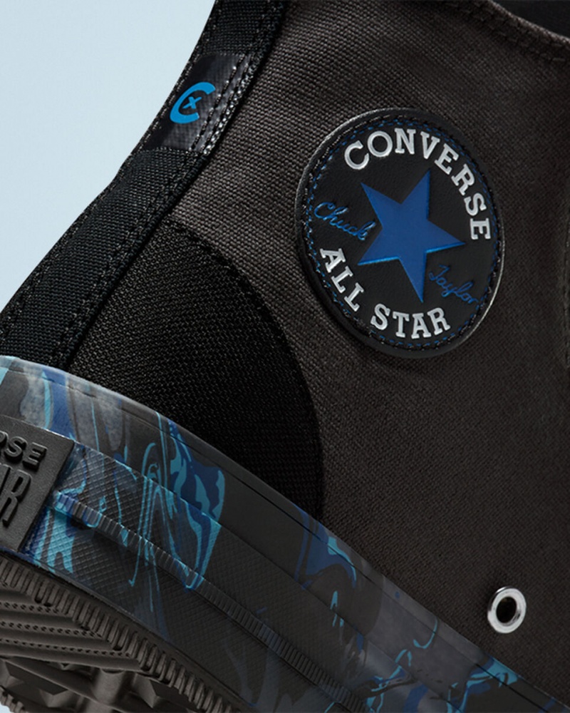 Converse Chuck Taylor All Star CX Marbled Sort Kongeblå | 65930RYWM