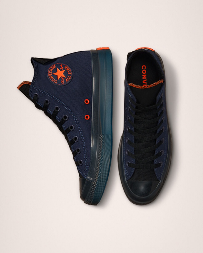 Converse Chuck Taylor All Star CX Stretch Canvas Mørkeblå Sort Mango | 67031CXPH