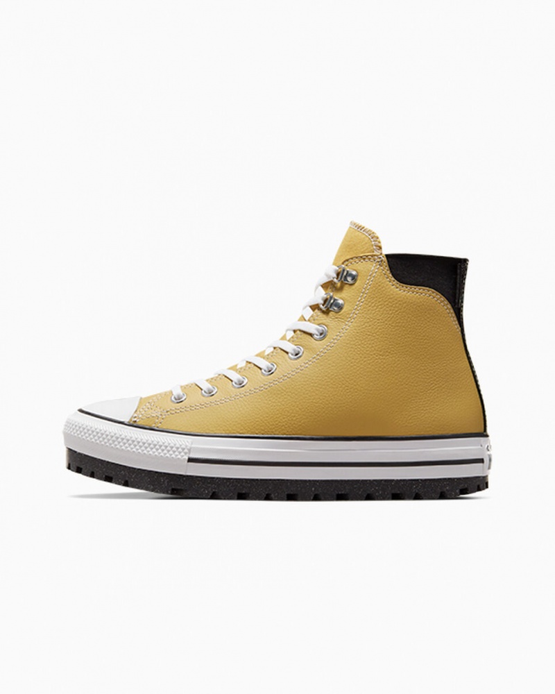 Converse Chuck Taylor All Star City Trek Vandtætte Boot Sort Hvide | 37495WTQS