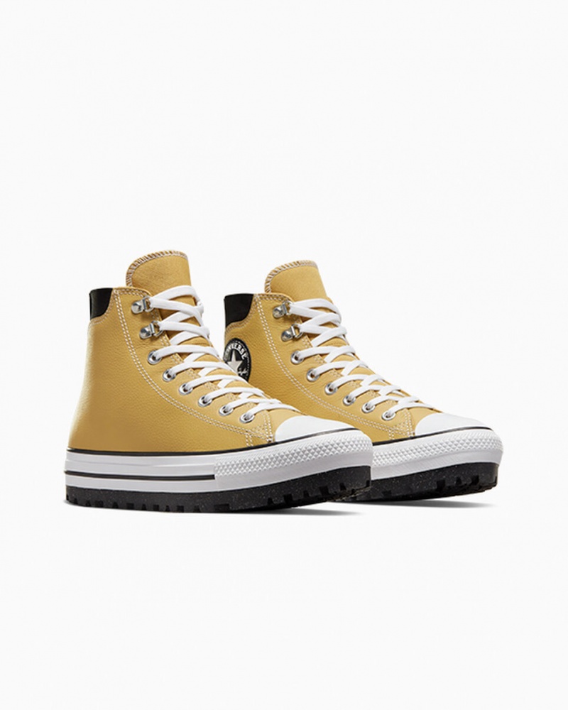 Converse Chuck Taylor All Star City Trek Vandtætte Boot Sort Hvide | 37495WTQS