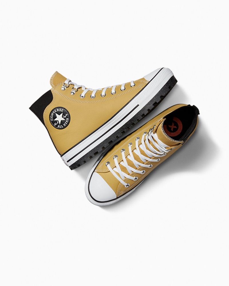 Converse Chuck Taylor All Star City Trek Vandtætte Boot Sort Hvide | 37495WTQS