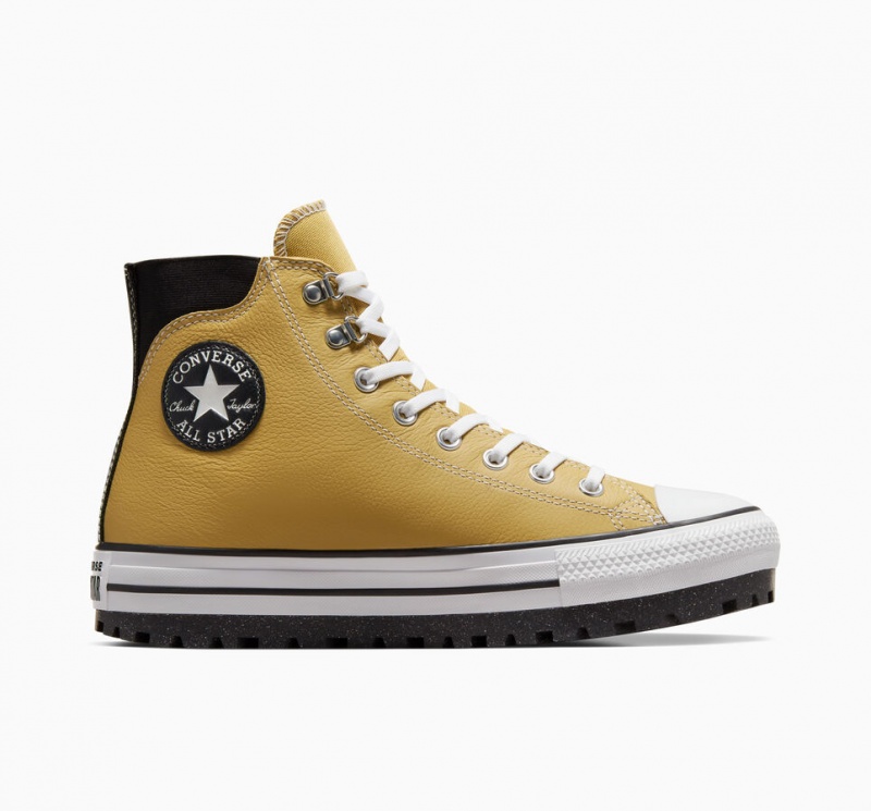 Converse Chuck Taylor All Star City Trek Vandtætte Boot Sort Hvide | 37495WTQS