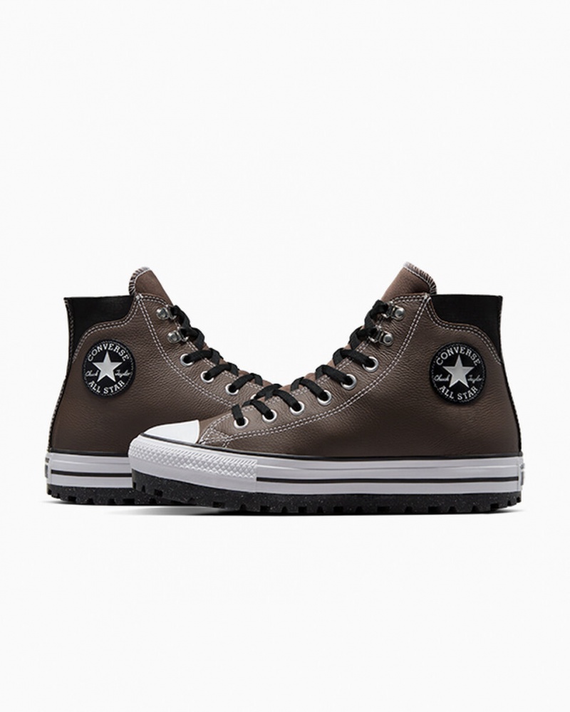 Converse Chuck Taylor All Star City Trek Vandtætte Boot Sort Hvide | 94187WMSG