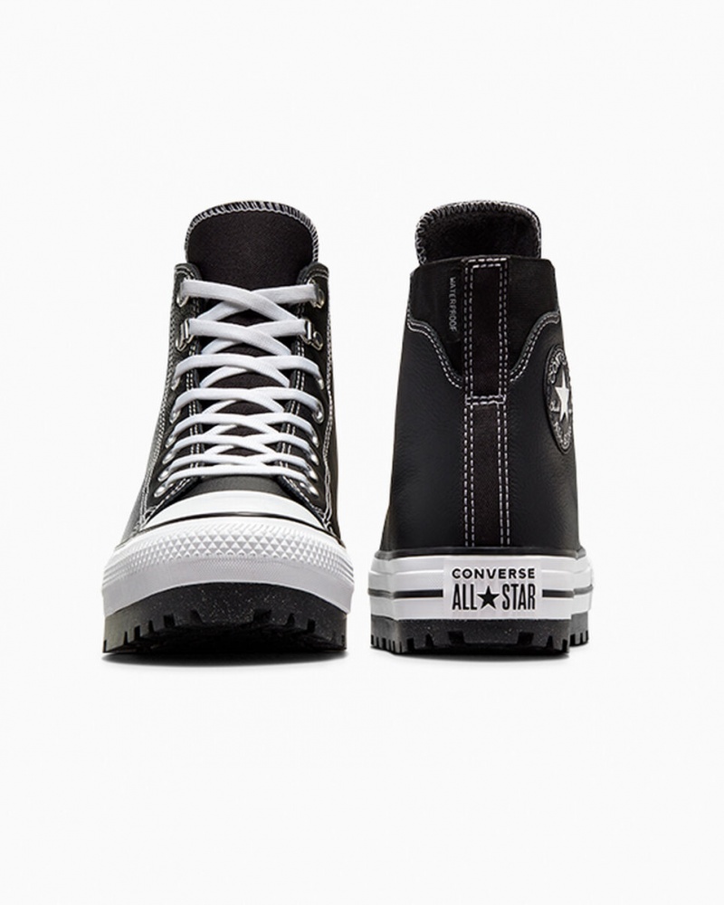 Converse Chuck Taylor All Star City Trek Vandtætte Boot Sort Hvide Sølv | 48169FVGJ