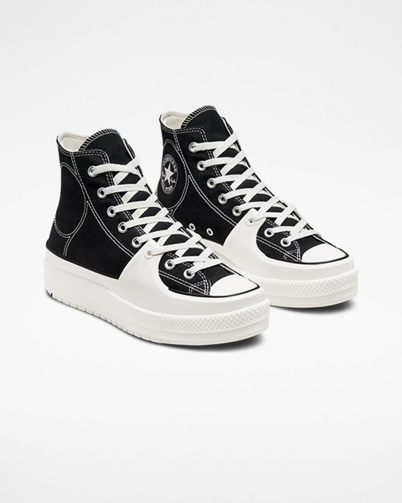 Converse Chuck Taylor All Star Construct Sort Hvide | 25197EJXW