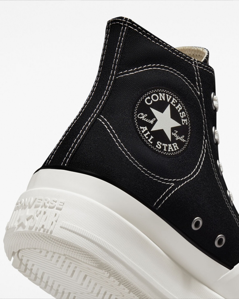 Converse Chuck Taylor All Star Construct Sort Hvide | 25197EJXW