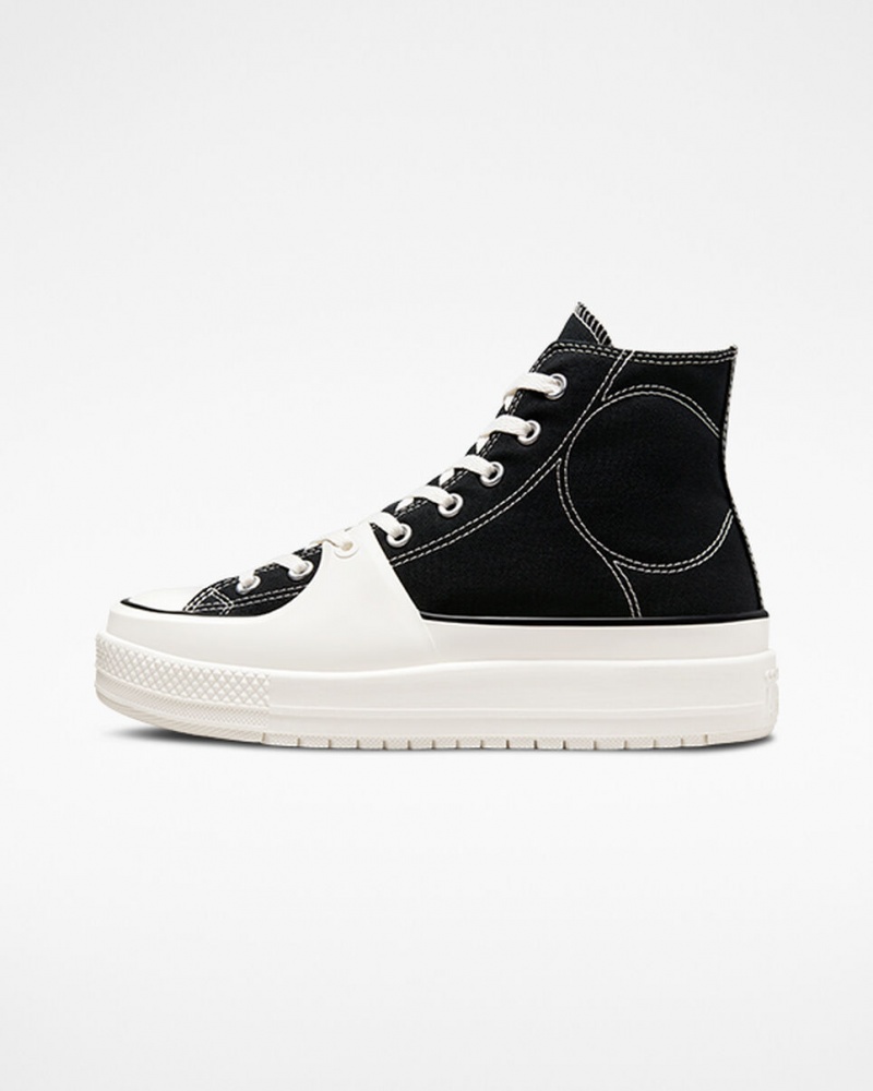 Converse Chuck Taylor All Star Construct Sort Hvide | 50947WCQY