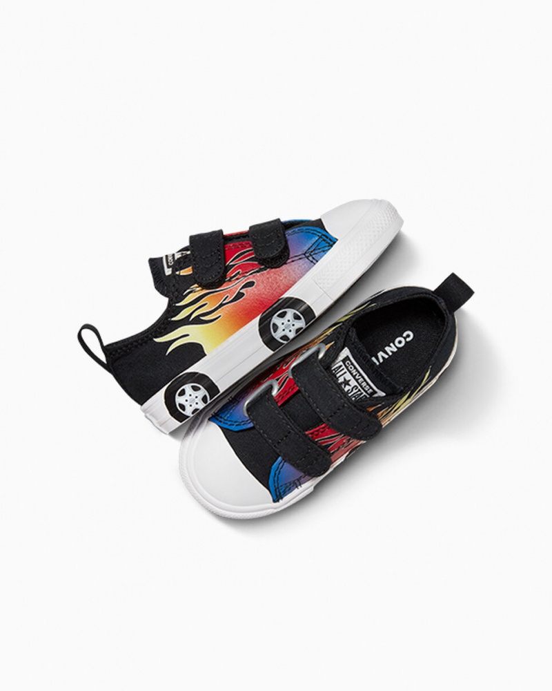 Converse Chuck Taylor All Star Easy-On Cars Sort Sort Hvide | 80425YFGJ