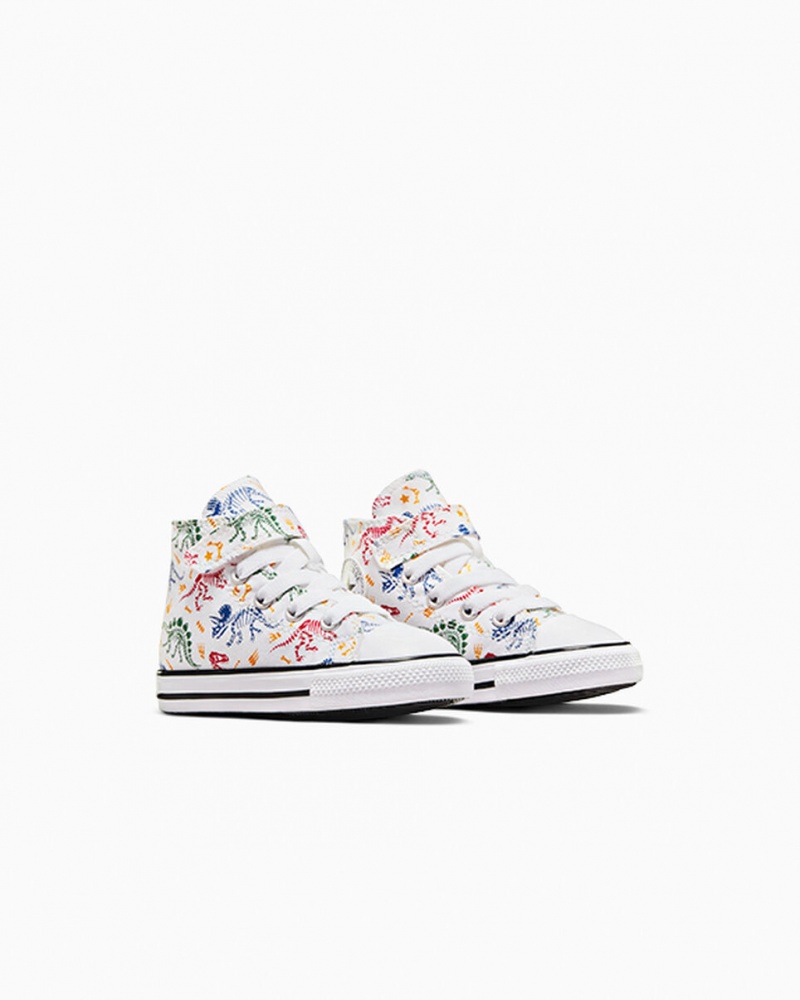 Converse Chuck Taylor All Star Easy-On Dinos Hvide Rød Grøn | 89547AKDR